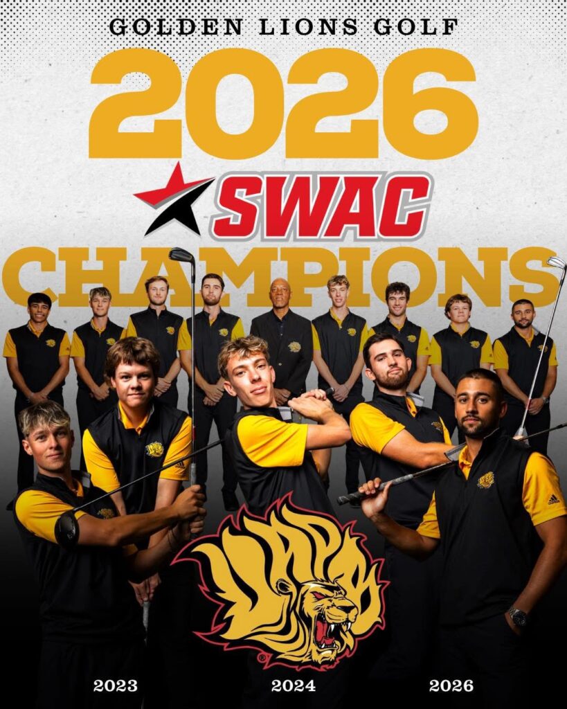 GOLDEN LIONS GOLF 2026 SWAC CHAMPIONS