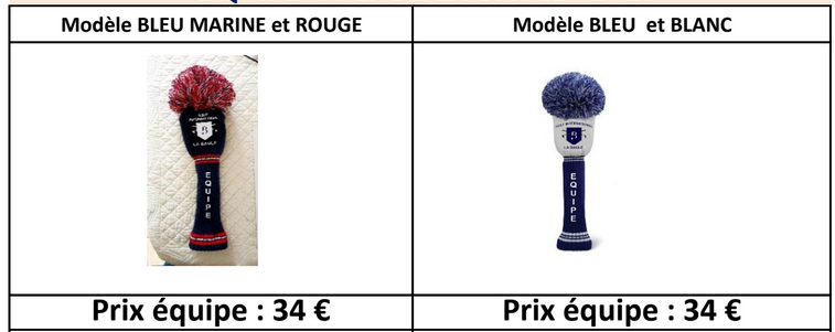 Couvres bois personnalisés Equipes La Baule